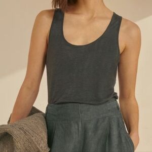 Poetry Charcoal Tank Top Sz 8